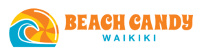 Beach Candy Waikiki logo with candy wave.