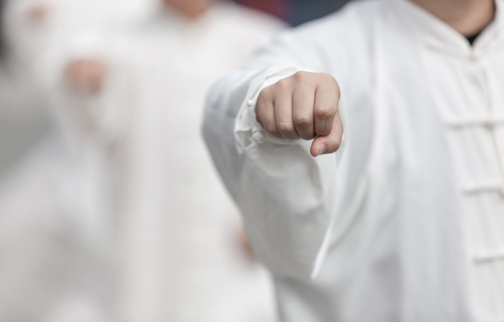 Close up of Tai Chi fist position